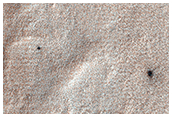 Fans on Layers in South Polar Cap 
