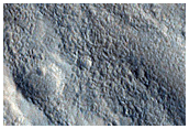 Intersecting Ridges on Crater Slope in Acheron Fossae