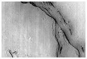Apparent Vent Near Athabasca Valles Lava