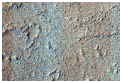 Crater Rim and Floor in Tharsis Region
