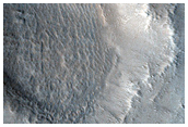 Pit Feature in Tharsis Region
