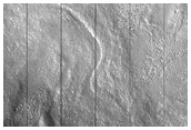 Flows along Mesa in Coloe Fossae Region
