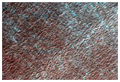 Layers Exposed along Wall of Depression Near Sisyphi Cavi
