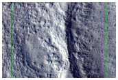 Neighboring Craters in Tantalus Fossae Region
