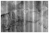 Layers in Crater Wall North of Arabia Region
