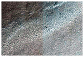 Possible Gullies in Impact Crater
