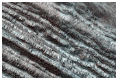 Exposure of South Polar Layered Deposits
