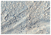 Flows from Crater Near Reull Vallis
