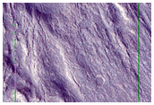 Lobes of Ejecta of Northern Mid-Latitude Crater
