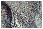Features on Floor of Crater in Northwest Arabia Terra