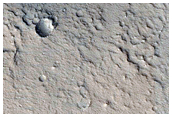 Dusted Recent Impact Crater
