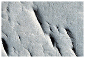 Terminus of Lineated Crater Ejecta
