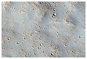 Valley with Depression on Floor South of Gale Crater
