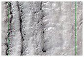 Layers in Mesa Wall in South Polar Region
