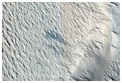 Crater Ejecta in Eumenides Dorsum
