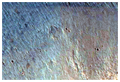 Monitor Slopes of Well-Preserved Impact Crater

