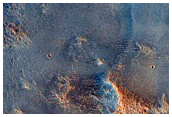 Steep Slopes of Impact Crater
