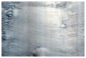 Cracks in Crater Deposit in Northern Mid-Latitudes

