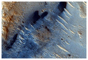 Deposits on Crater Floor Near Central Uplift
