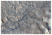 Flow Margin Fracturing Northwest of Elysium Mons
