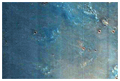 Wall of 19-Kilometer Diameter Crater in Noachis Terra
