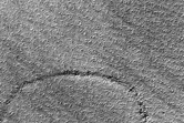 Possible 2-Kilometer Diameter Crater in South Polar Layered Deposits
