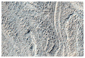 Twisted Ridges in Hellas Planitia
