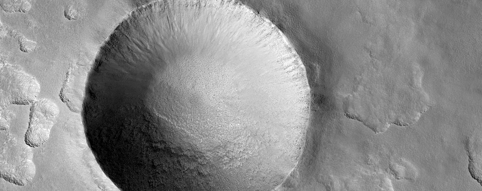 Uma bela cratera de impacto