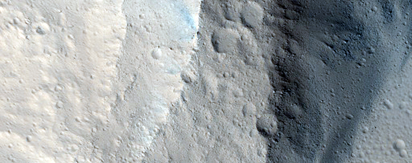 Feature Near Olympus Mons
