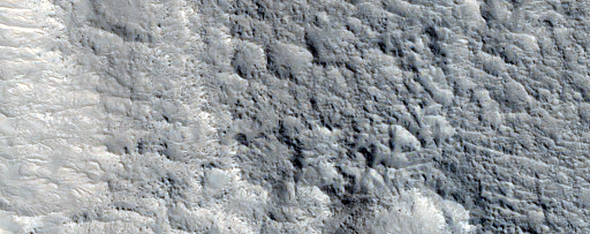 Mounds on Crater Floor
