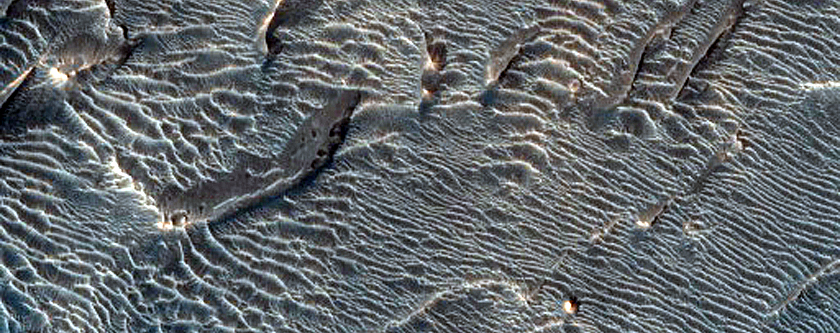 Dark Dunes and Aeolian Units in Melas Chasma

