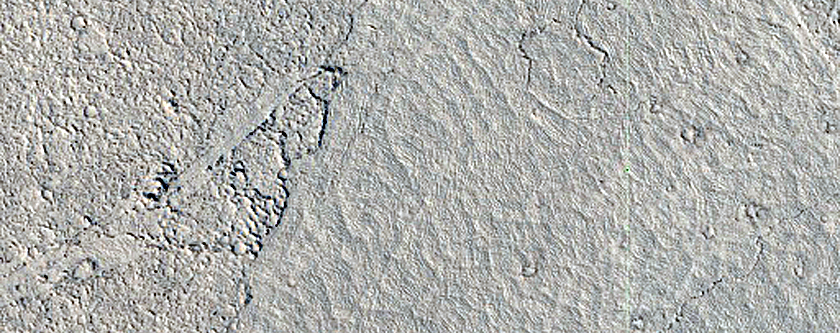 Platy-Ridged Lava South of Athabasca Valles
