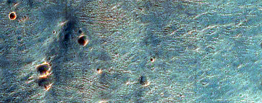 Valleys in Crater Northeast of Argyre Planitia
