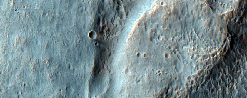 Channels along Crater Ejecta in Terra Cimmeria
