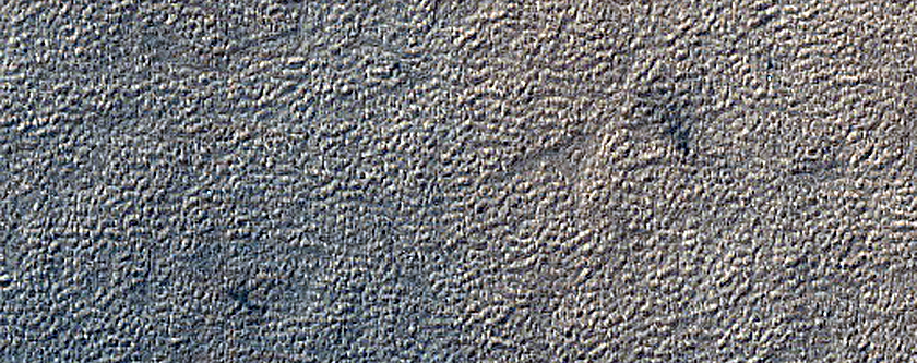 Crater in South Polar Terrain
