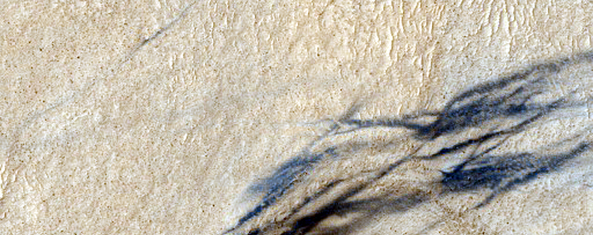 Landforms in Hellas Planitia
