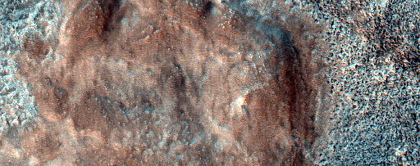 Pitted Cones on Ridge in Acidalia Planitia
