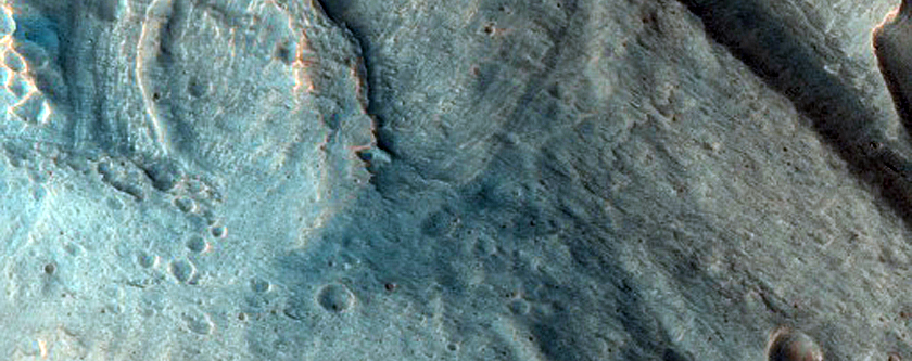 Pitted Cone in Coprates Chasma