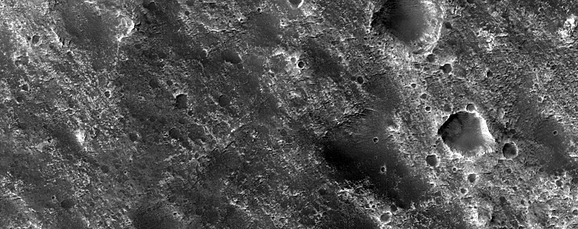 Bedrock Hill North of Terby Crater
