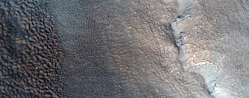 Surface of Flat-Floored Valley in Northern Mid-Latitudes
