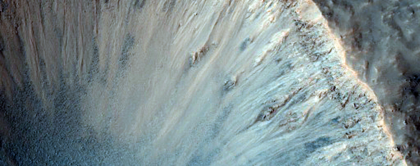 Crater with Steep Slopes
