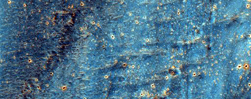 Northeast Ejecta Blanket of 6-Kilometer Crater
