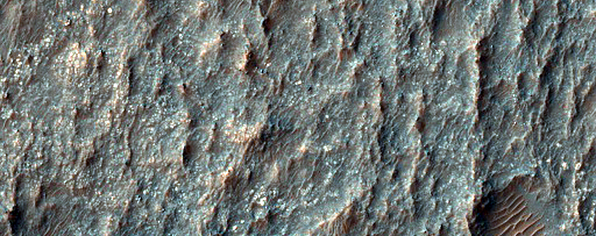 Landforms South of Sirenum Tholus