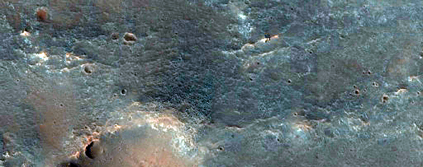 Outflow Channel from Morella Crater
