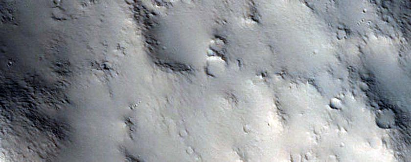Arabia Terra Crater Rim or Escarpment

