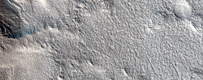 Layered Feature in Depression in Ismeniae Fossae

