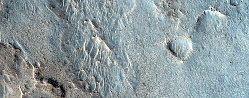 Sedimentary Clays in Crater Terrace
