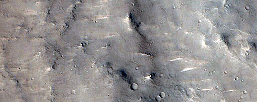 Channel and Ridge in Amenthes Planum

