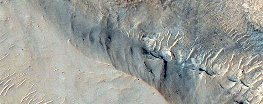 Scarps in Hellas Planitia
