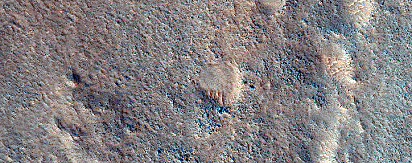 Ridge Originating in Flow in Deuteronilus Mensae
